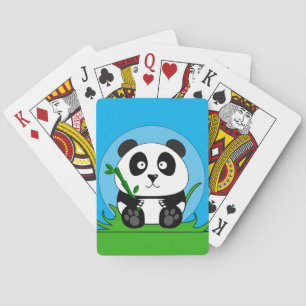 Schwarz-Weiß-Panda Spielkarten