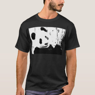 Schwarz/Weiß Panda T-Shirt