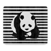 Schwarz-Weiß-Panda und Streifen