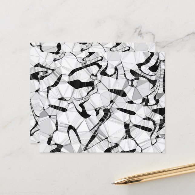 Schwarz-Weiß-Papier (Vorderseite/Rückseite Beispiel)