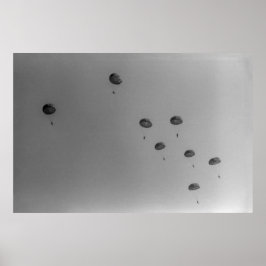 Schwarz-Weiß-Paratrooper-Show 1968 Poster