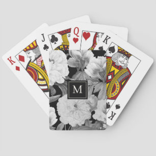 Schwarz-Weiß-Peongram Spielkarten