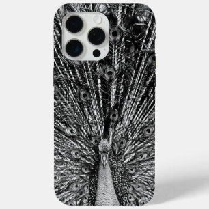 Schwarz-Weiß-Pfau Case-Mate iPhone Hülle