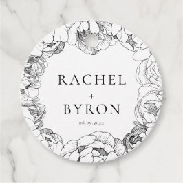 Schwarz-Weiß-Pfennig Geschenkanhänger