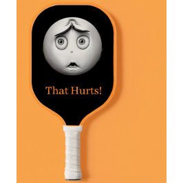 Schwarz-Weiß-Pickleball-Paddel im sonnigen Gesicht Pickleball Schläger