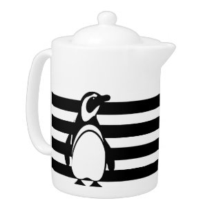 Schwarz-Weiß-Pinguin und Streifen