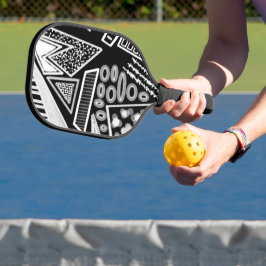 Schwarz-Weiß-Piste 2022 Inspiriert Pickleball Schläger