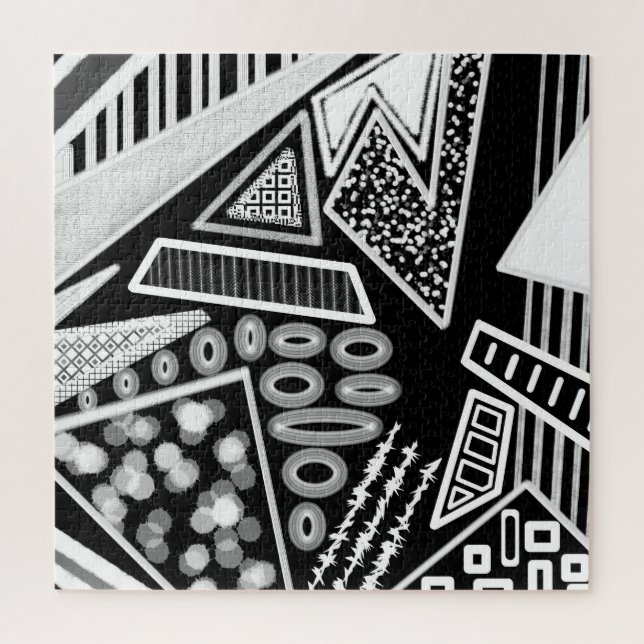 Schwarz-Weiß-Piste 2022 Inspiriert Puzzle (Vertikal)