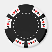 Schwarz-Weiß-Poker-Chip