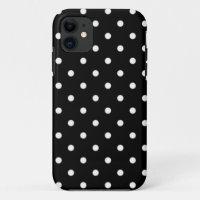 Schwarz-Weiß-Polka-Dot
