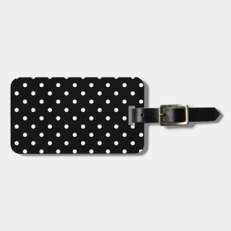 Schwarz-Weiß-Polka-Dot Gepäckanhänger