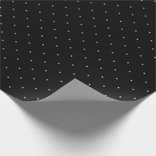 Schwarz-Weiß-Polka-Dot Geschenkpapier