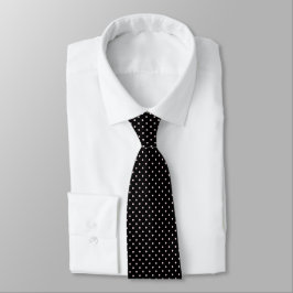 Schwarz-Weiß Polka Dot Neck Tie Krawatte