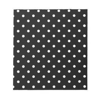 Schwarz-Weiß-Polka-Dot Notizblock
