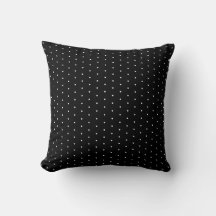Schwarz-Weiß-Polka-Dot-Pattern-Kissen
