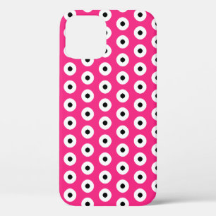 Schwarz/Weiß Polka Dot Rosa Hintergrund (änderbar) Case-Mate iPhone Hülle