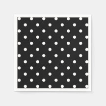 Schwarz-Weiß-Polka-Dot
