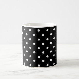 Schwarz-Weiß-Polka-Dot Tasse