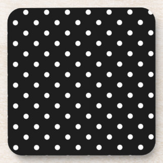 Schwarz-Weiß-Polka-Dot Untersetzer