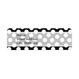 Schwarz-Weiß-Polka-Punkte