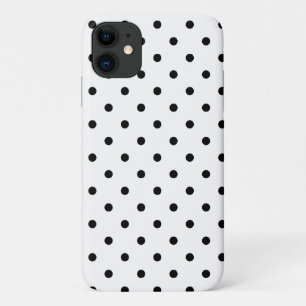 Schwarz-Weiß-Polka-Punkte Case-Mate iPhone Hülle