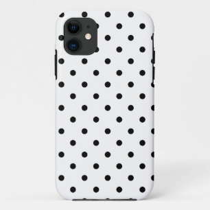 Schwarz-Weiß-Polka-Punkte Case-Mate iPhone Hülle