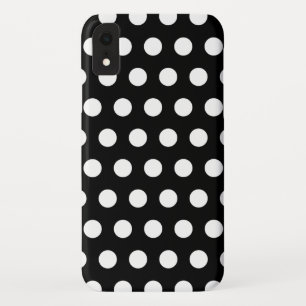 Schwarz-Weiß-Polka-Punkte Case-Mate iPhone Hülle