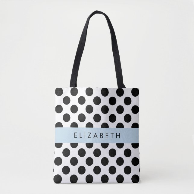 Schwarz-Weiß-Polka-Punkte, Dotter, Ihr Name (Vorderseite)