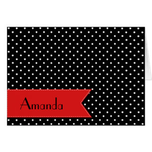 Schwarz-Weiß-Polka-Punkte, Dotter, Ihr Name