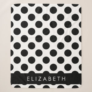 Schwarz-Weiß-Polka-Punkte, Dotter, Ihr Name Sherpadecke