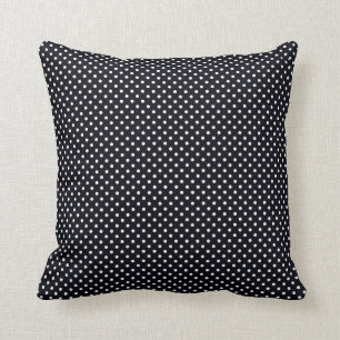 Schwarz-Weiß-Polka-Punkte-Kissen Kissen