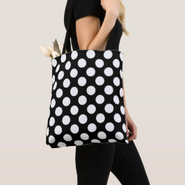 Schwarz-Weiß-Polka-Punkte, Polka-Dot-Muster