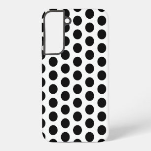 Schwarz-Weiß-Polka-Punkte Samsung Galaxy Hülle