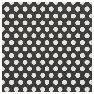 Schwarz-Weiß-Polka-Punkte Stoff