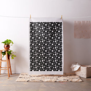 Schwarz-Weiß-Polka-Punkte Stoff