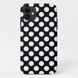 Schwarz-Weiß-Polka-Punktmuster Case-Mate iPhone Hülle