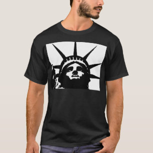 Schwarz-Weiß-Pop Art-Statue T-Shirt