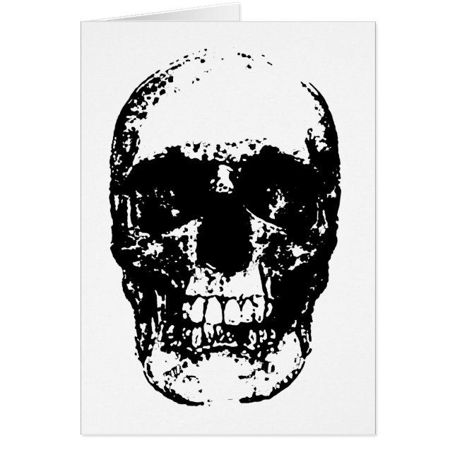 Schwarz-Weiß-Pop Skull (Vorne)