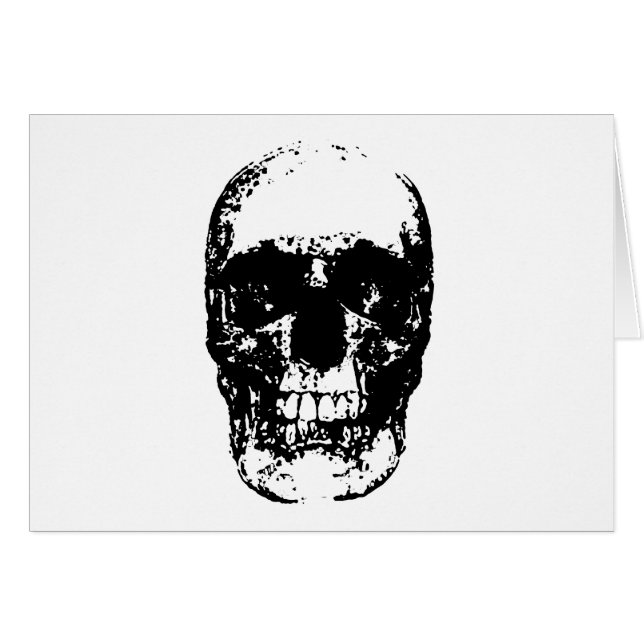 Schwarz-Weiß-Pop Skull (Vorderseite (Horizontal))