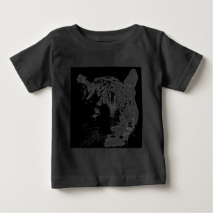 Schwarz-Weiß-Pop Tiger Baby T-shirt