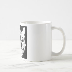 Schwarz-Weiß-Pop Tiger Tasse