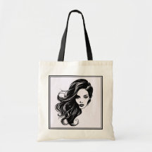 Schwarz-Weiß-Portrait Tote-Tasche
