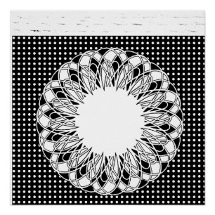 Schwarz-Weiß-Poster Poster