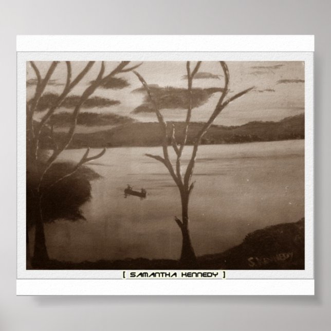 Schwarz-Weiß-Poster Poster (Vorne)