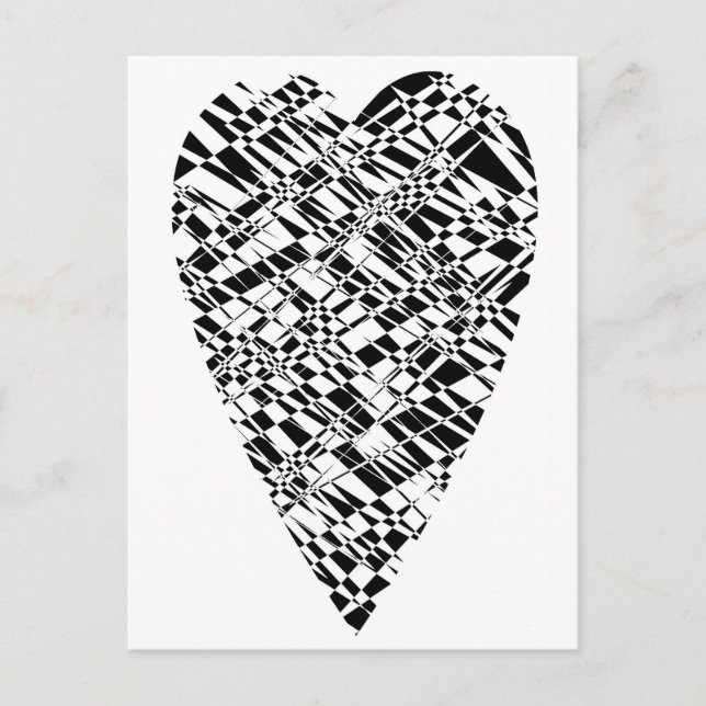 Schwarz/Weiß Postkarte (Vorderseite)