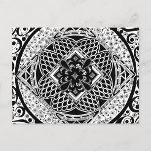 Schwarz-Weiß Postkarte
