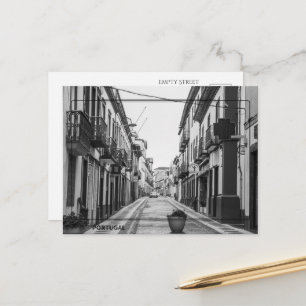 Schwarz-Weiß-Postkarte aus Portugal Postkarte