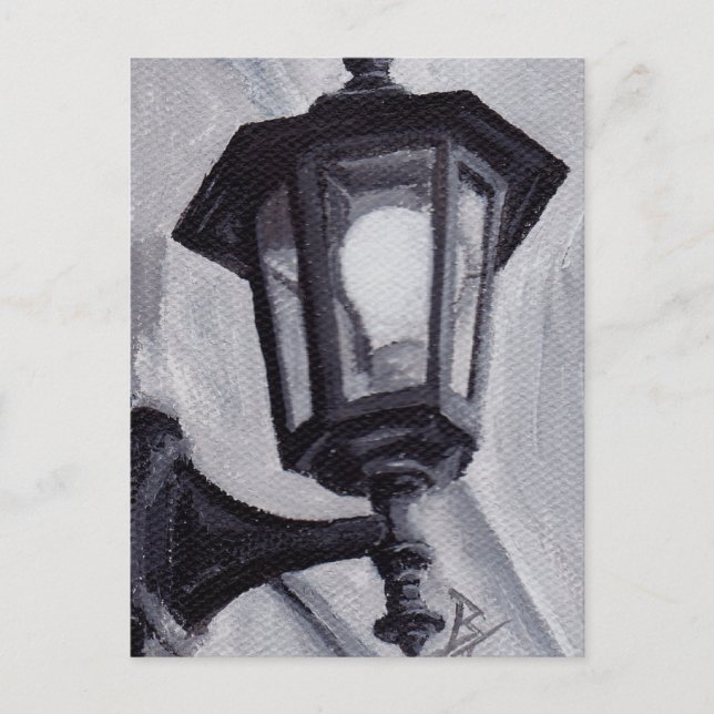 Schwarz-Weiß-Postkarte Postkarte (Vorderseite)