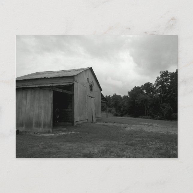 Schwarz-Weiß-Postkarten Postkarte (Vorderseite)