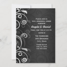 Schwarz-Weiß-Probe Einladung